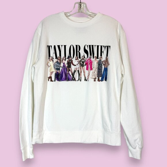 Taylor Swift Eras Tour Sweatshirt White Small - Picture 7 of 7